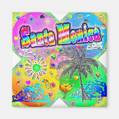 Santa Monica Quadro Seasons Magnet (Voorkant)