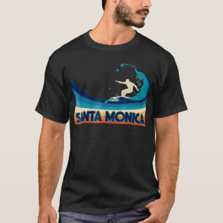 Santa Monica Retro Surf Reizen Souvenir Gift T-shirt