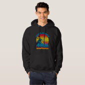 Santa Monica Retro Throwback Surf & Beach Souvenir Hoodie (Voorkant volledig)