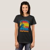 Santa Monica Retro Throwback Surf & Beach Souvenir T-shirt (Voorkant volledig)