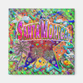 Santa Monica risicofactor magneet (Voorkant)