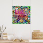 Santa Monica Risicofactor Poster (Keuken)