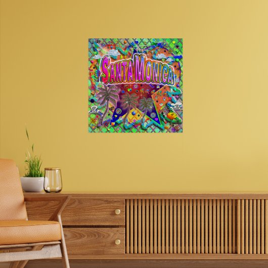 Santa Monica Risicofactor Poster (Woonkamer 2)