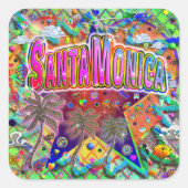 Santa Monica Risicofactor sticker (Voorkant)