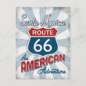 Santa Monica Route 66  Amerika Californië Briefkaart (Voorkant)