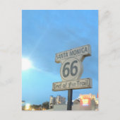 Santa Monica Route 66 Briefkaart (Voorkant)