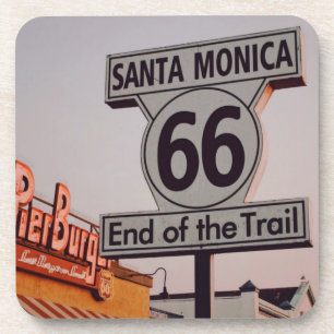 Santa Monica Route 66 California Bier Onderzetter