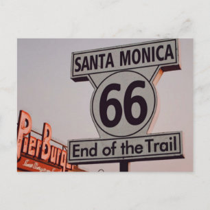 Santa Monica Route 66 California Briefkaart