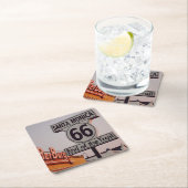 Santa Monica Route 66 California Kartonnen Onderzetters (Insitu)