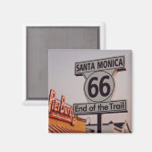 Santa Monica Route 66 California Magneet (Voorkant / Achterkant)