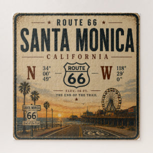 Santa Monica Route 66 Eindpunt Trail Legpuzzel