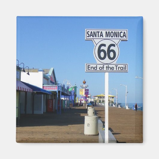 Santa Monica Route 66 magneet! Magneet (Voorkant)