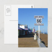 Santa Monica Route 66 Postcard! Briefkaart (Voorkant / Achterkant)