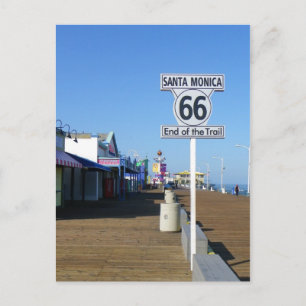 Santa Monica Route 66 Postcard! Briefkaart