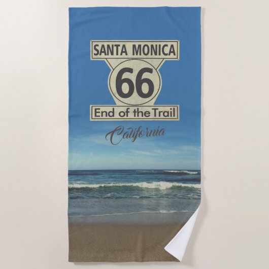 Santa Monica Route 66 Strandlaken (Voorkant)