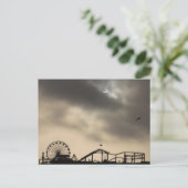 Santa Monica Solar Eclipse Briefkaart (Staand voorkant)