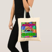 Santa Monica Sun en Palms Bag Tote Bag (Voorkant (product))