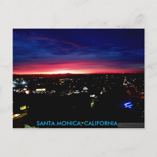 SANTA MONICA SUNRISE #1 BRIEFKAART (Voorkant)