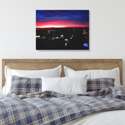 SANTA MONICA SUNRISE #1 CANVAS PRINT (Insitu (Slaapkamer))