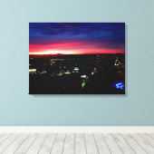 SANTA MONICA SUNRISE #1 CANVAS PRINT (Insitu (Houten vloer))