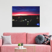 SANTA MONICA SUNRISE #1 CANVAS PRINT (Insitu (Woonkamer))