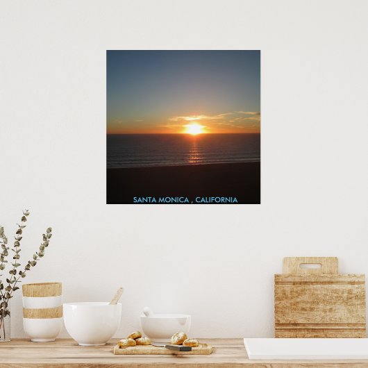 SANTA MONICA SUNSET #1 POSTER (Keuken)