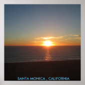 SANTA MONICA SUNSET #1 POSTER (Voorkant)