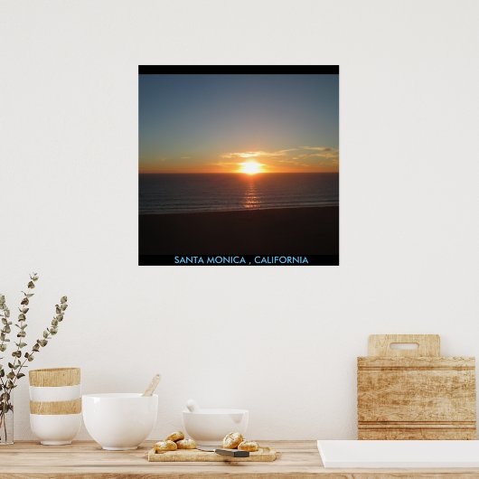 SANTA MONICA SUNSET #1 POSTER (Keuken)
