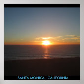 SANTA MONICA SUNSET #1 POSTER (Voorkant)