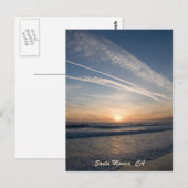 Santa Monica Sunset Briefkaart (Voorkant / Achterkant)