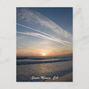 Santa Monica Sunset Briefkaart