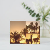 Santa Monica Sunset Collage Briefkaart (Staand voorkant)