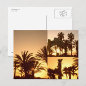 Santa Monica Sunset Collage Briefkaart (Voorkant / Achterkant)