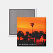 Santa Monica Sunset Magnet (Voorkant / Achterkant)