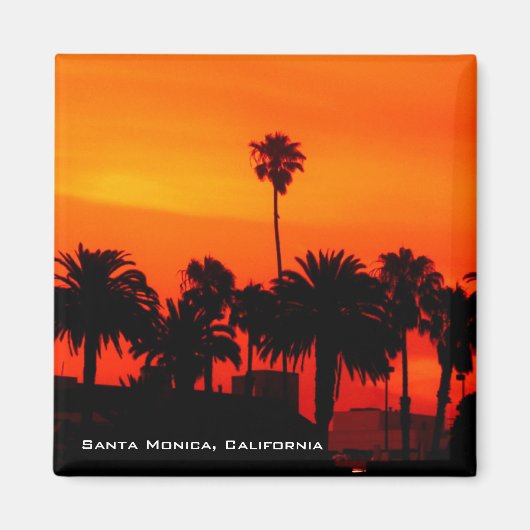 Santa Monica Sunset Magnet (Voorkant)