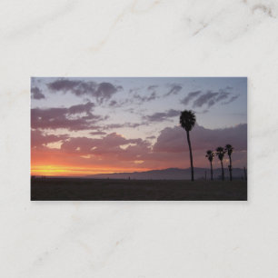 santa monica sunset visitekaartje
