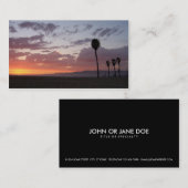 santa monica sunset visitekaartje (Voorkant / Achterkant)