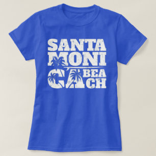 Santa Monica surfboard en palms ca T-shirt