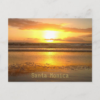 Santa Monica Travel Beach Bubbles Briefkaart