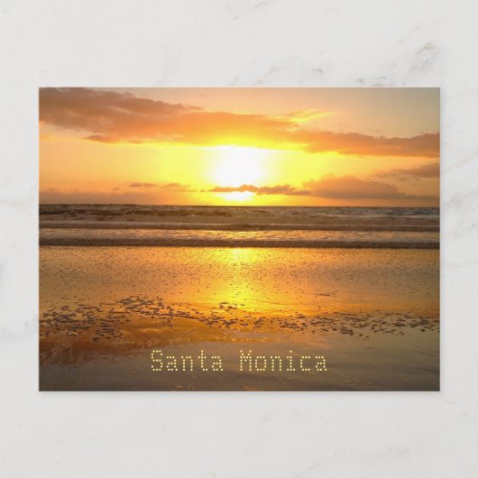 Santa Monica Travel Beach Bubbles Briefkaart (Voorkant)