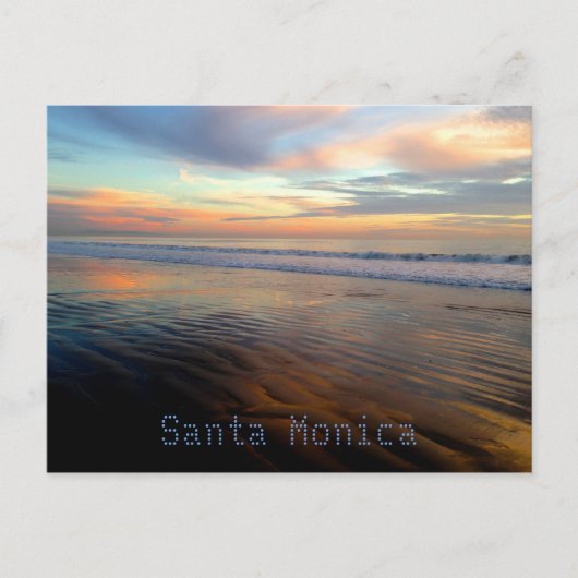 Santa Monica Trippy Sunset Dream Briefkaart (Voorkant)