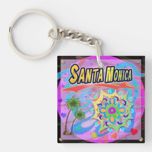 Santa Monica True Progress Sleutelhanger (Voorkant)