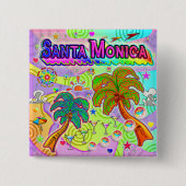 Santa Monica Vacation Target Button (Voorkant)