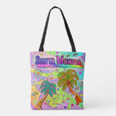 Santa Monica Vakantie Target Tote Tas (Achterkant)