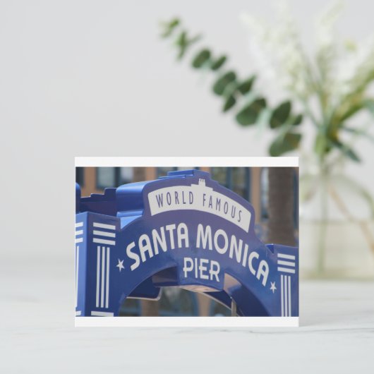Santa Monica Venice Beach California Beach Holiday Briefkaart (Staand voorkant)