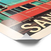 Santa Monica vintage reizen poster (Hoek)