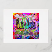 Santa Monica Vista Express-Briefkaart Folie Feestdagen Briefkaart (Voorkant)