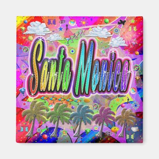 Santa Monica Vista Express Magnet (Voorkant)