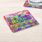 Santa Monica Vista Express-Onderzetter Kartonnen Onderzetters (Schuin)