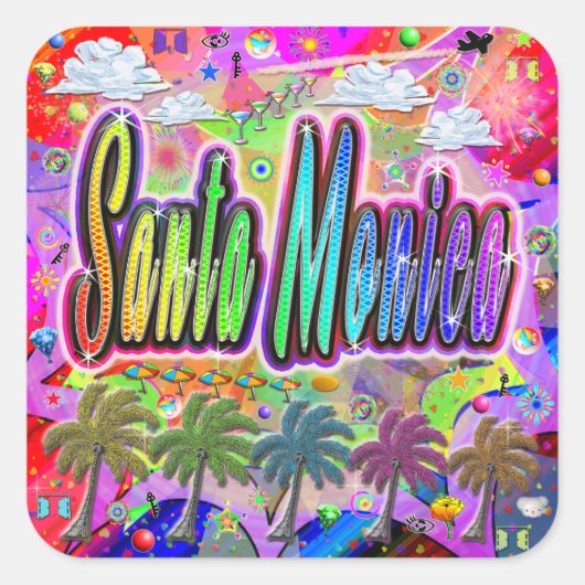 Santa Monica Vista Express Sticker (Voorkant)